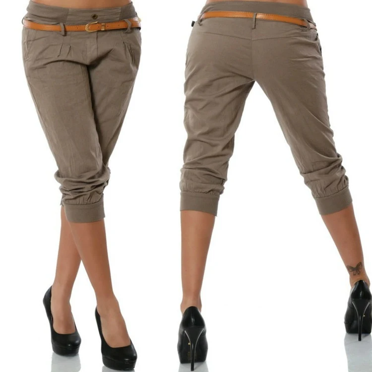 Damen Casual Cropped Pants – Bequeme Hose für Alltag und Freizeit. Leichte Stoffe, moderner Schnitt, optimaler Tragekomfort für Damen. — foto 6