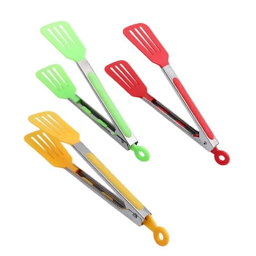 Title 5, 9-inch Nylon Square Head Food Clip Heat-resist...