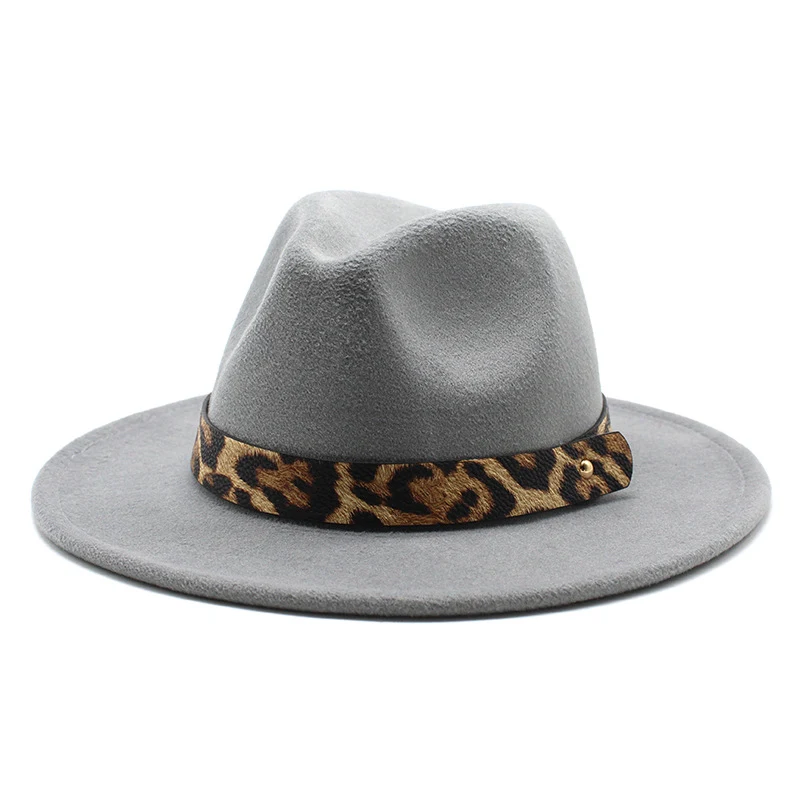 Title 5, Cappello da uomo in lana con stampa leopardata ...