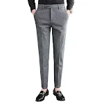 Sanded Fabric Herren Slim-Fit Small Straight Hose, schlanke Passform für Komfort und einen modernen Look im Alltag — foto 3
