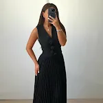 Black With Flowers