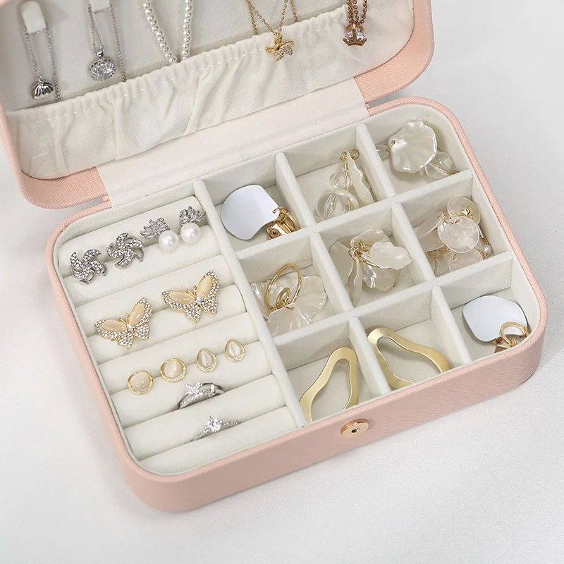 Title 4, Flip Simple Earrings Ring Storage Box Keep Your...