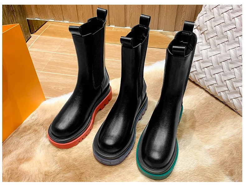 Title 7, Dames Martin boots, slank en charmant, met dikk...