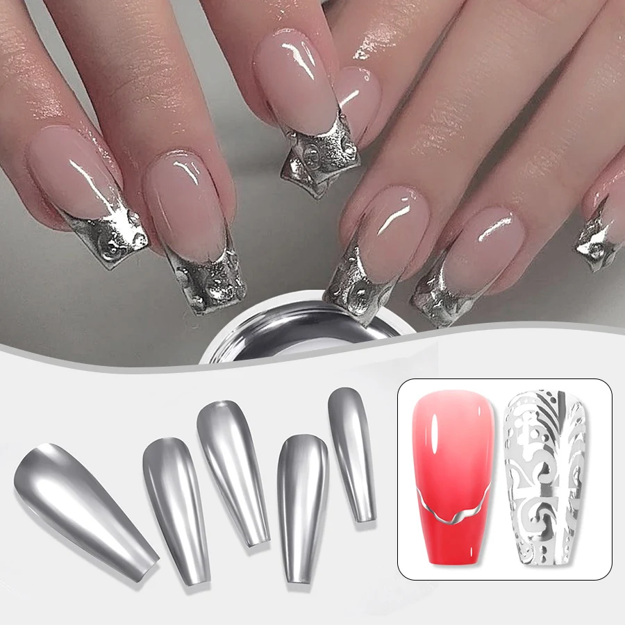 Title 1, Novo Esmalte UV Metálico Espelho, unhas com bri...