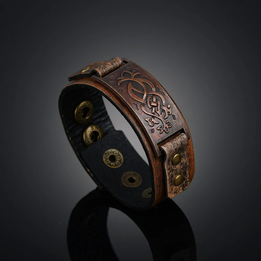 Title 3, Pulseira de couro de gado Alloy, adorno popular...