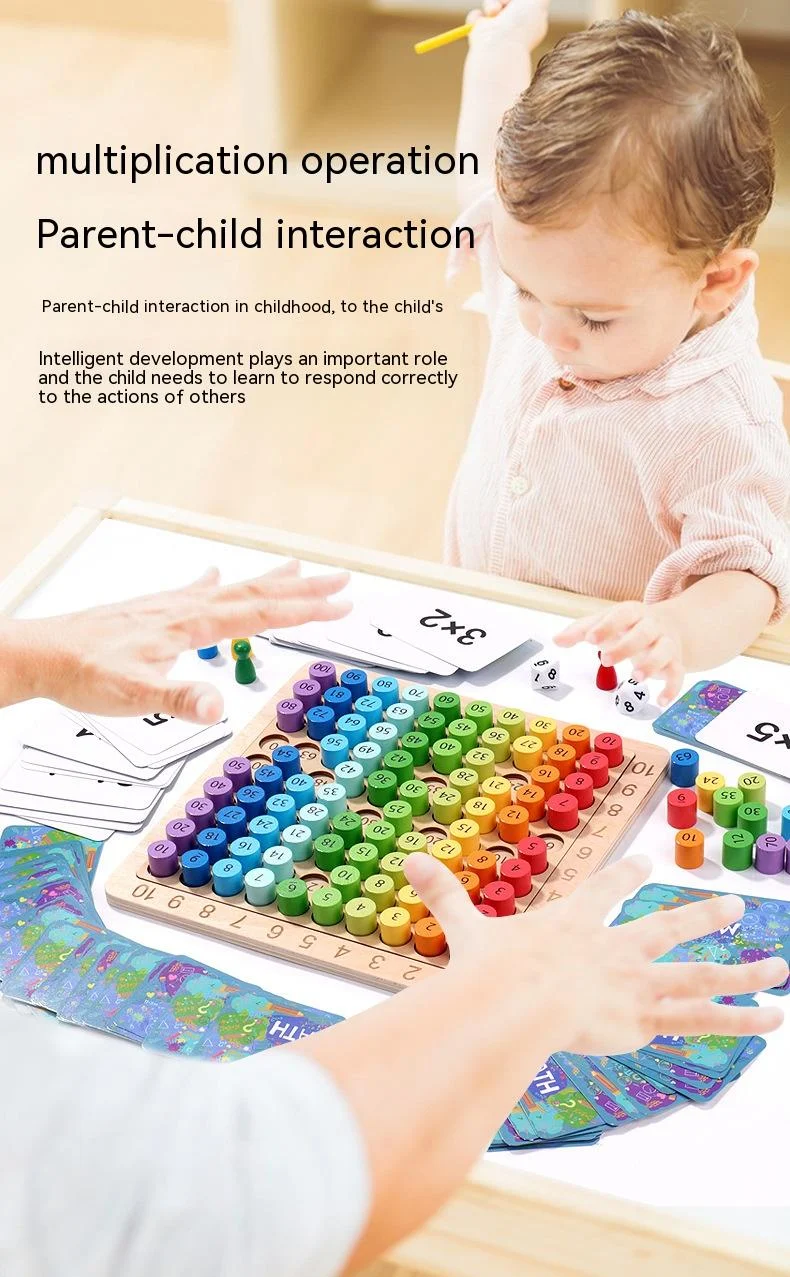 Quadro de Multiplicação 3 em 1 para educação infantil e quebra-cabeça. Aprenda brincando com este jogo educativo. — foto 11