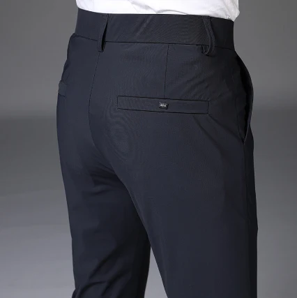 Men's Ice Silk Leggings Stretch Straight Casual Pants, Comfortable and Breathable, Perfect for Everyday Wear and Summer — photo 2