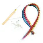 10Feather Hair Set