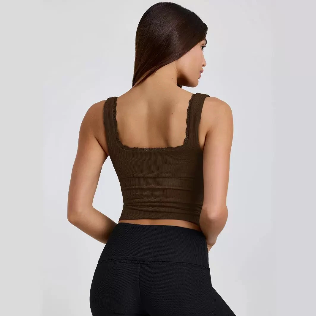 Lightly mature knitted slim fit sleeveless top. Offers comfort and style, perfect for layering or wearing on its own, cr — photo 1
