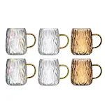 Coffee Glass Hanging Ear Cup Couple Water Cup A Pair Wine Glasses High Tea Cup Set. Enjoy special moments with this eleg — photo 11