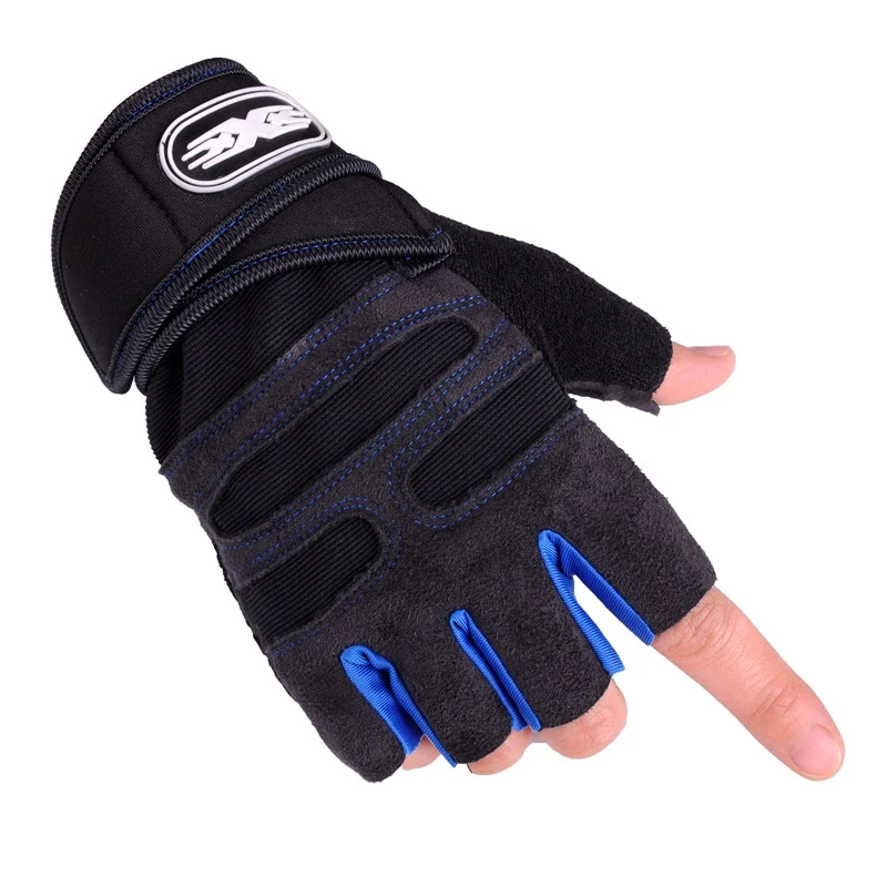 Wristband fitness half-finger gloves for men and women riding. Provides excellent protection and comfort during cycling — photo 1