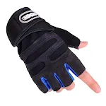 Wristband fitness half-finger gloves for men and women riding. Provides excellent protection and comfort during cycling — photo 1