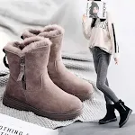 Sapatos de algodão acolchoados com veludo Warm Mid Tube Plus. Conforto e calor para os pés durante o inverno. — foto 3