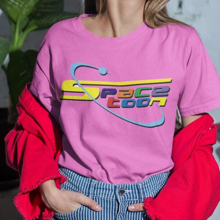 Camiseta de manga curta casual com estampa europeia e americana voltada para o futuro — foto 1