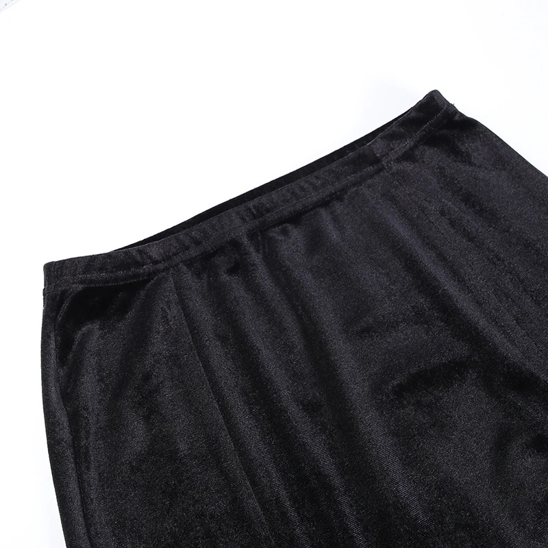 Saia feminina cintura alta, slim, com laço e fenda. Valoriza a silhueta, elegante e moderna. Ideal para um visual charmoso e estiloso. — foto 4