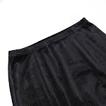 Saia feminina cintura alta, slim, com laço e fenda. Valoriza a silhueta, elegante e moderna. Ideal para um visual charmoso e estiloso. — foto 4