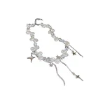 Colar feminino de pérolas XINGX com costura e borla, um acessório elegante e charmoso que adiciona um toque de sofisticação ao seu visual. — foto 1