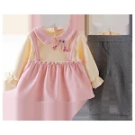 Conjunto infantil de fleece para outono e inverno, quente e aconchegante. Ideal para brincar ao ar livre, macio e perfeito para o frio. — foto 2