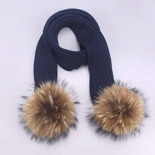 Title 6, Childrens Double Woolen Hats With Woolen Balls...