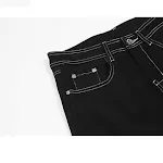 Calças Fashion com Zíperes nos Punhos e Linhas Expostas, ideal para um visual moderno e sofisticado, proporcionando conforto e estilo incomparáveis — foto 2