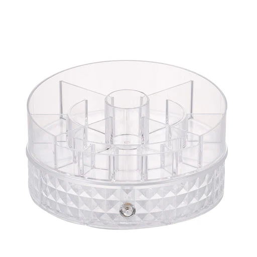Title 4, 360 Rotating Diamond Pattern Makeup Box. Rotata...