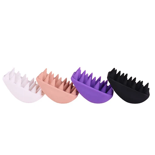 Title 4, Soft Head Massage Silicone Shampoo Brush for a ...