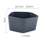 Nordic Creative Ceramic Western Food Plate With Wooden Handle. Serve your meals with elegance and a touch of Scandinavia — photo 3