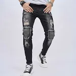Men's Ripped Slim Stretch Jeans offer a comfortable and stylish fit. These jeans provide a modern look with added flexib — photo 13