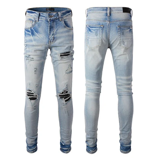 Title 2, Jeans ajustados y elásticos para hombre de moda...