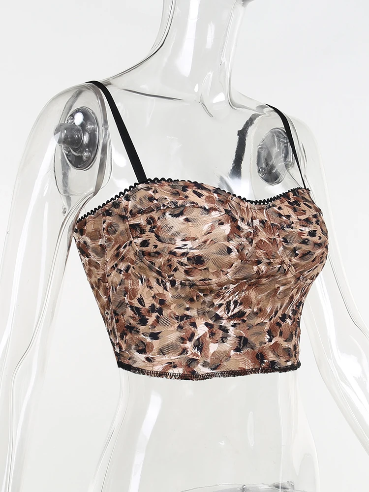 Title 9, Zomermode casual slank vest luipaardprint sling...
