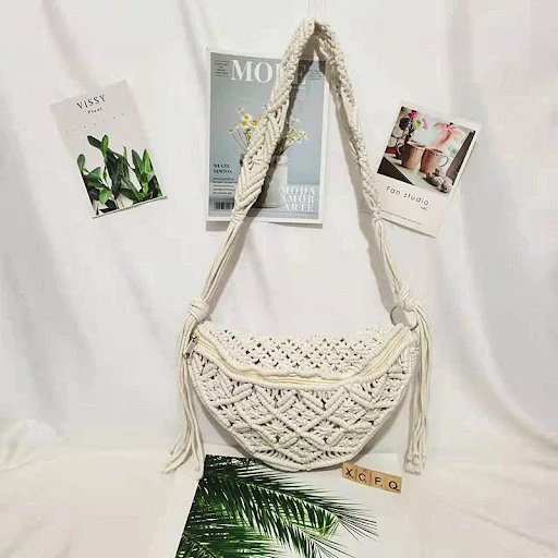 Title 2, Creative Solid Color Cotton Thread Ingot Bag fo...