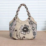 Bolso de mano vintage multi-compartimento tejido a mano, organización elegante y espaciosa para tus esenciales diarios y más. — foto 7