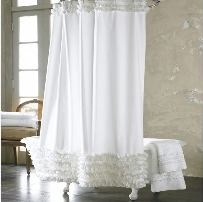 Tenda doccia in poliestere, impermeabile e resistente, facile da pulire, dal design moderno, ideale per bagni eleganti e funzionali. — foto 3