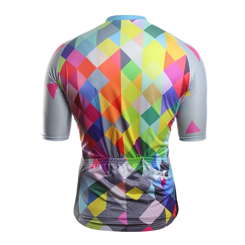 Camisa de ciclismo Athletics Series com listras coloridas e caneladas, para conforto e estilo nas suas pedaladas e rotas. — foto 1