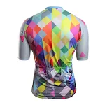 Camisa de ciclismo Athletics Series com listras coloridas e caneladas, para conforto e estilo nas suas pedaladas e rotas. — foto 1