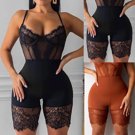 Title 3, Sexy Sling Low Cut See Through Eyelashes Nightc...