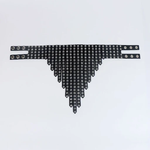 Title 5, Colar com pingente redondo de rebite punk, pers...