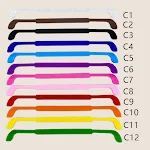 Color Silicone Wide Flat Double Hole Athletic Glasses Holder. Securely holds your glasses during sports and athletic act — photo 3