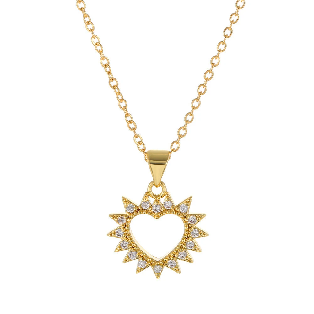 Colar com pingente de Lua de Flores e Sol para mulheres. Um acessório elegante que celebra a beleza e a feminilidade. Ideal para presentear. — foto 4