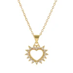 Colar com pingente de Lua de Flores e Sol para mulheres. Um acessório elegante que celebra a beleza e a feminilidade. Ideal para presentear. — foto 4