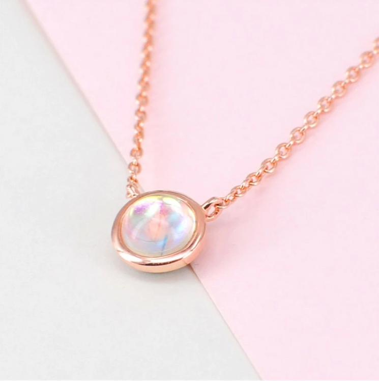 Collana alla moda di solitario alla moda — foto 4