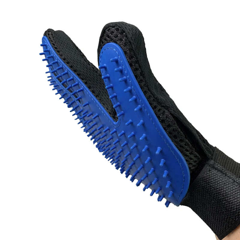 Title 3, Pet Hair Remover Gloves Cat Dog Massage Bathing...