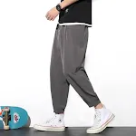 Men's Summer Casual Drawstring Pants, Ice Silk Trousers, Jogger Hiking Sports Pants, Lightweight and Breathable. — photo 3