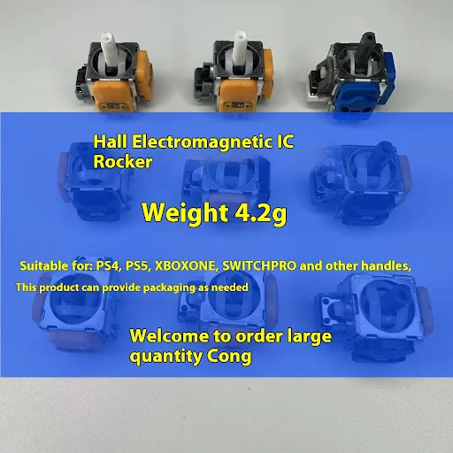 Title 5, Manette PS4/PS5 avec joystick Hall électromagné...