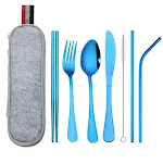 Stainless Steel Travel Carrying Case Outdoor Cutlery Set, perfect for camping, hiking, and picnics, durable and portable — photo 1