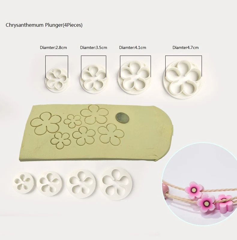 Title 8, Plastic Flower Fudge Cake Decoration Tool Sugar...