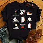 Women's Minimalist Printed Casual Short Sleeved Shirt — photo 24