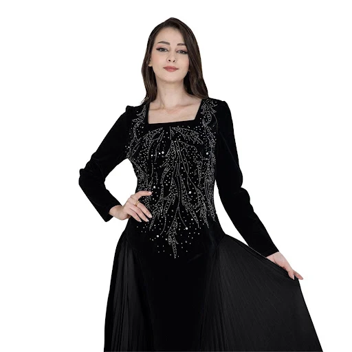 Title 25, Womens Chiffon Stitching Rhinestone Evening Dress