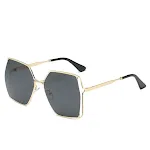 Gold Frame Black And Grey Lens