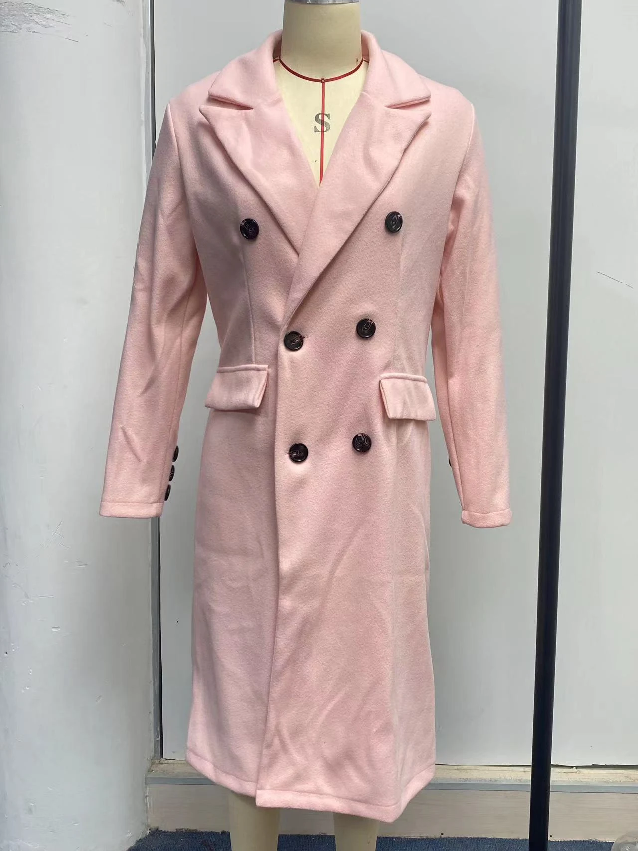 Title 34, Lange mouwen reversjas voor dames, wintermode, ...